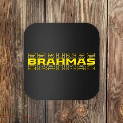 Brahmas Football Logo Coaster