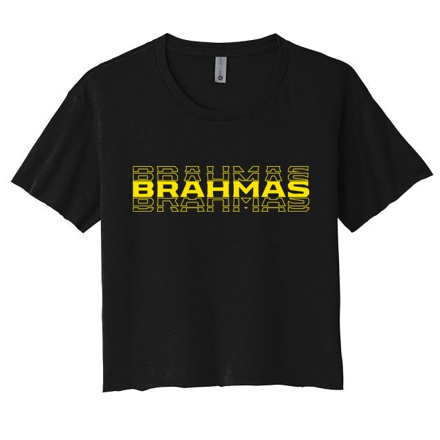 Brahmas Football Logo Crop Top