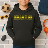 Brahmas Football Logo Kids Hoodie
