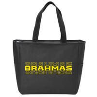 Brahmas Football Logo Zip Tote Bag