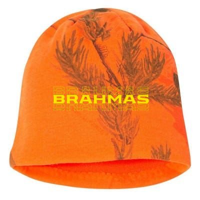 Brahmas Football Logo Kati - Camo Knit Beanie