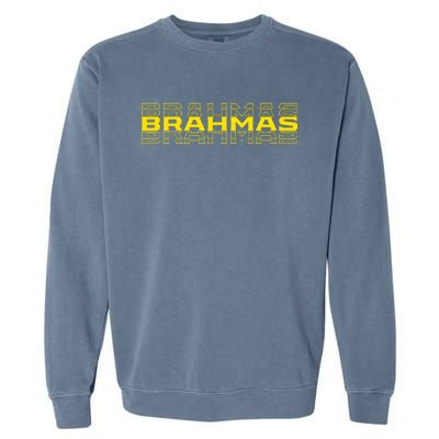 Brahmas Football Logo Garment-Dyed Sweatshirt