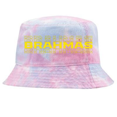 Brahmas Football Logo Tie-Dyed Bucket Hat