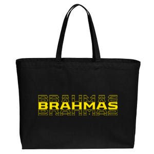 Brahmas Football Logo Cotton Canvas Jumbo Tote