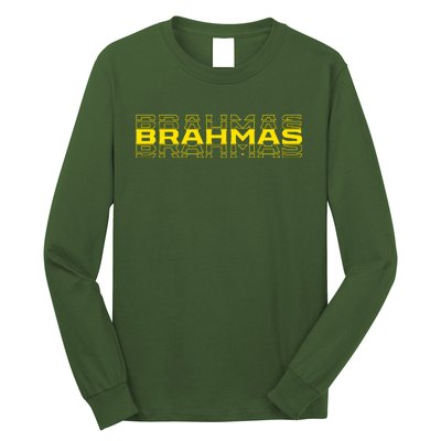 Brahmas Football Logo Long Sleeve Shirt