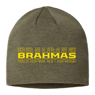 Brahmas Football Logo Sustainable Beanie