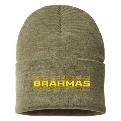 Brahmas Football Logo Sustainable Knit Beanie