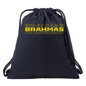 Brahmas Football Logo Drawstring Bag