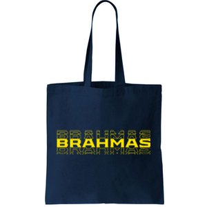 Brahmas Football Logo Tote Bag