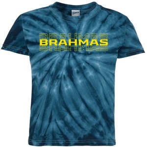 Brahmas Football Logo Kids Tie-Dye T-Shirt