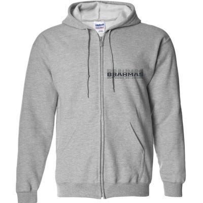 Brahmas Football Logo Full Zip Hoodie