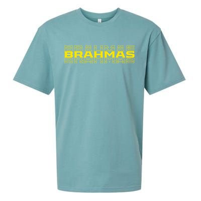 Brahmas Football Logo Sueded Cloud Jersey T-Shirt