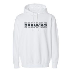 Brahmas Football Logo Garment-Dyed Fleece Hoodie