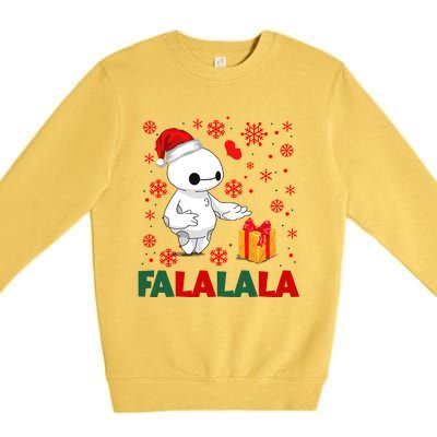 Baymax Fa La La La Christmas Fa La La La Premium Crewneck Sweatshirt