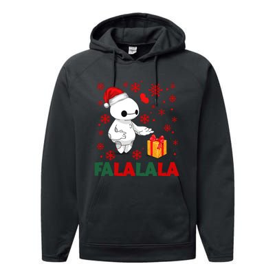 Baymax Fa La La La Christmas Fa La La La Performance Fleece Hoodie