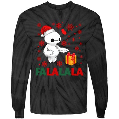 Baymax Fa La La La Christmas Fa La La La Tie-Dye Long Sleeve Shirt