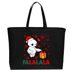 Baymax Fa La La La Christmas Fa La La La Cotton Canvas Jumbo Tote