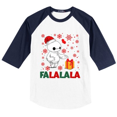 Baymax Fa La La La Christmas Fa La La La Baseball Sleeve Shirt