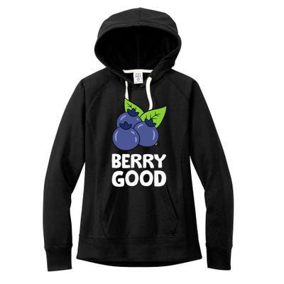 Blueberry Fruit Love Blueberries Berry Good Women's Fleece Hoodie