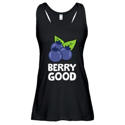 Blueberry Fruit Love Blueberries Berry Good Ladies Essential Flowy Tank