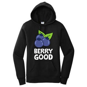 Blueberry Fruit Love Blueberries Berry Good Women's Pullover Hoodie