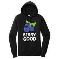 Blueberry Fruit Love Blueberries Berry Good Women's Pullover Hoodie