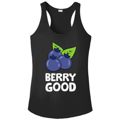 Blueberry Fruit Love Blueberries Berry Good Ladies PosiCharge Competitor Racerback Tank