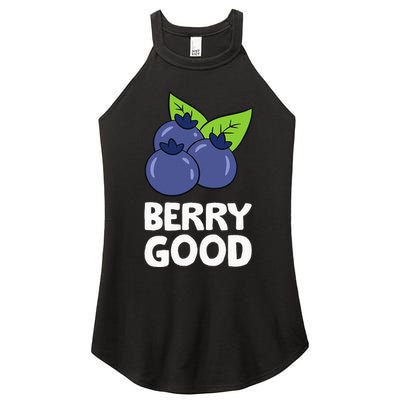 Blueberry Fruit Love Blueberries Berry Good Women's Perfect Tri Rocker Tank