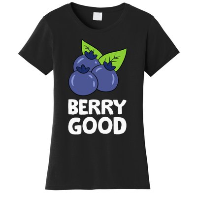 Blueberry Fruit Love Blueberries Berry Good Women's T-Shirt