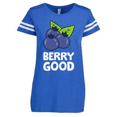 Blueberry Fruit Love Blueberries Berry Good Enza Ladies Jersey Football T-Shirt