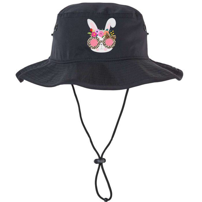 Bunny Face Leopart Print Easter Basket Stuffer Forn Legacy Cool Fit Booney Bucket Hat