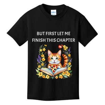 But First Let Me Finish This Chapter Bookish Introvert Kids T-Shirt