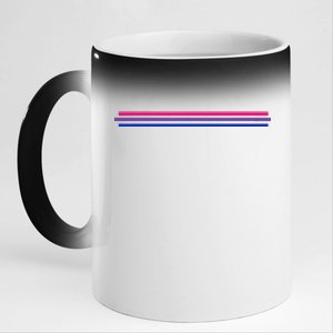 Bisexuality Flag LGBT Bi Pride Co. 11oz Black Color Changing Mug