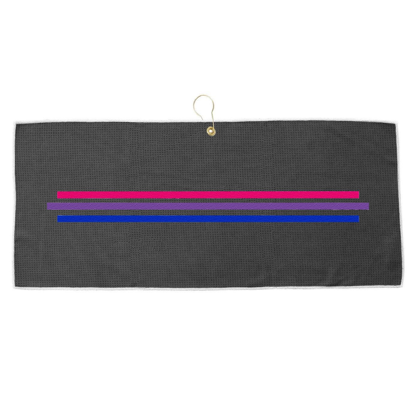 Bisexuality Flag LGBT Bi Pride Co. Large Microfiber Waffle Golf Towel