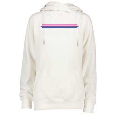 Bisexuality Flag LGBT Bi Pride Co. Womens Funnel Neck Pullover Hood