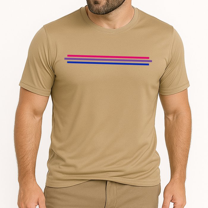 Bisexuality Flag LGBT Bi Pride Co. Cooling Performance Crew T-Shirt