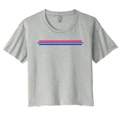 Bisexuality Flag LGBT Bi Pride Co. Women's Crop Top Tee