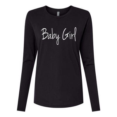 Baby Father Love For Daughter Funny Gift Womens Cotton Relaxed Long Sleeve T-Shirt