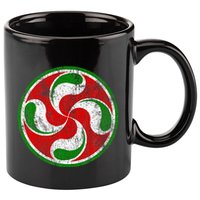 Basque Flag Lauburu Gift Pais Vasco Basque Country 11oz C Handle Ceramic Mug