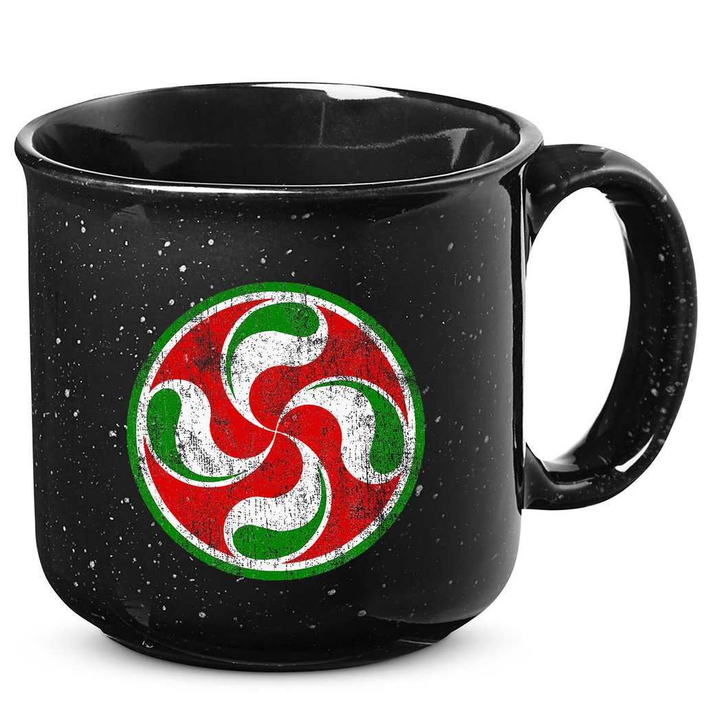 Basque Flag Lauburu Gift Pais Vasco Basque Country 15oz Campfire Ceramic Mug