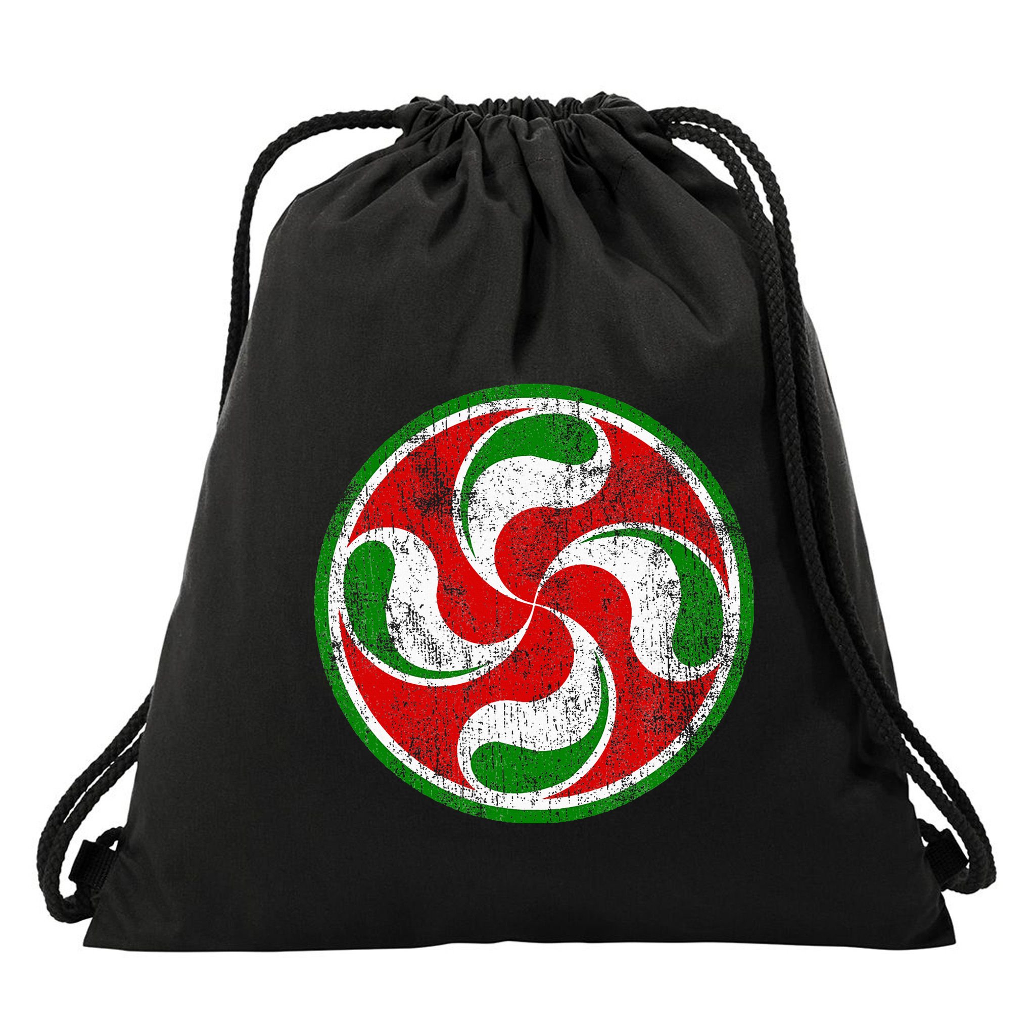 Basque Flag Lauburu Gift Pais Vasco Basque Country Drawstring Bag