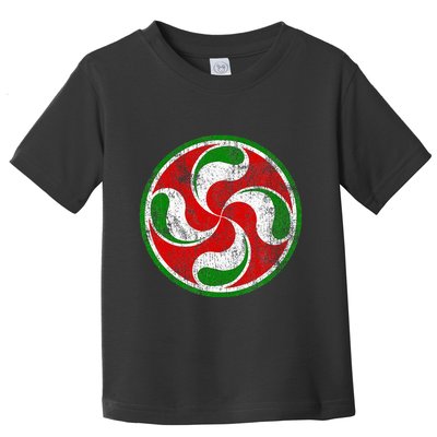 Basque Flag Lauburu Gift Pais Vasco Basque Country Toddler T-Shirt
