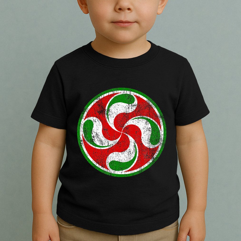 Basque Flag Lauburu Gift Pais Vasco Basque Country Toddler T-Shirt