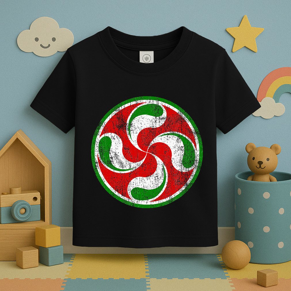 Basque Flag Lauburu Gift Pais Vasco Basque Country Toddler T-Shirt