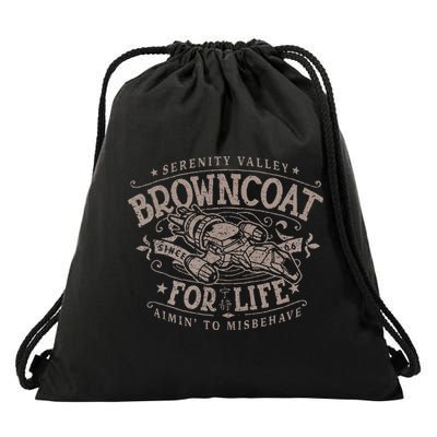 Browncoat For Life Serenity Smuggling And Transport Firefly Drawstring Bag