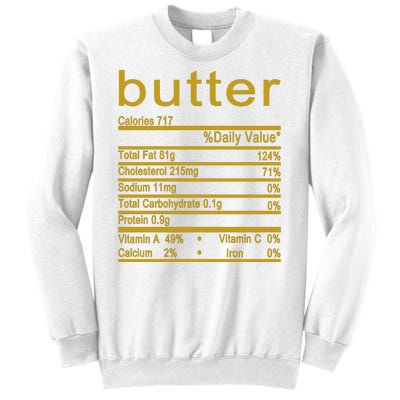 Butter Facts Label Sweatshirt