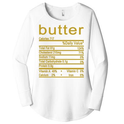 Butter Facts Label Women's Perfect Tri Tunic Long Sleeve Shirt