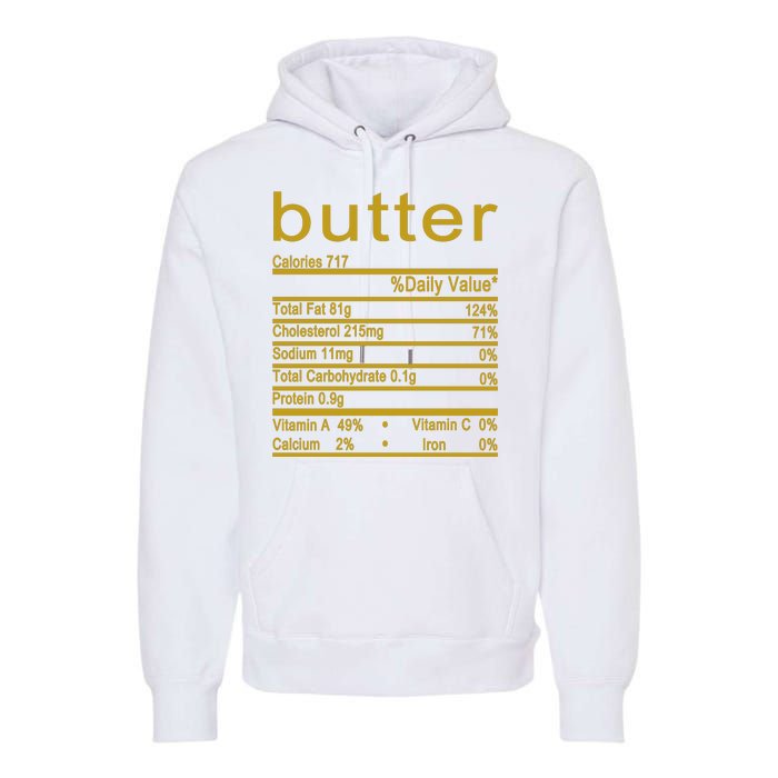 Butter Facts Label Premium Hoodie