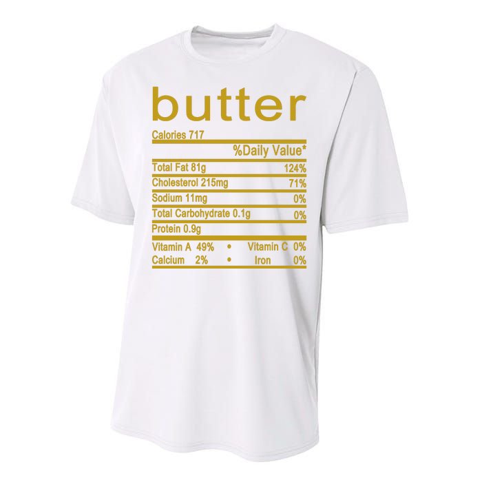 Butter Facts Label Performance Sprint T-Shirt