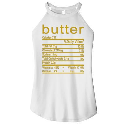 Butter Facts Label Women's Perfect Tri Rocker Tank